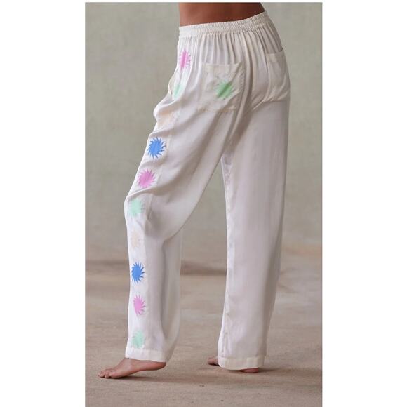 NWT Women's Pippa Moxy Pant in Ecru Sun Motif Sz Medium - Picture 4 of 4